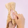 Modèle anatomique de vagin en peluche avec ceinture Modèle anatomique de vagin en peluche avec ceinture