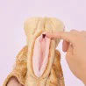 Modèle anatomique de vagin en peluche avec ceinture Modèle anatomique de vagin en peluche avec ceinture