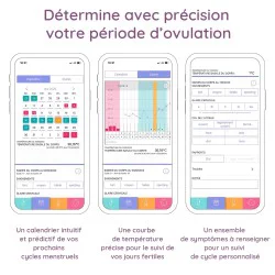 Thermomètre de symptothermie connecté TrackleCatch avec ficelle