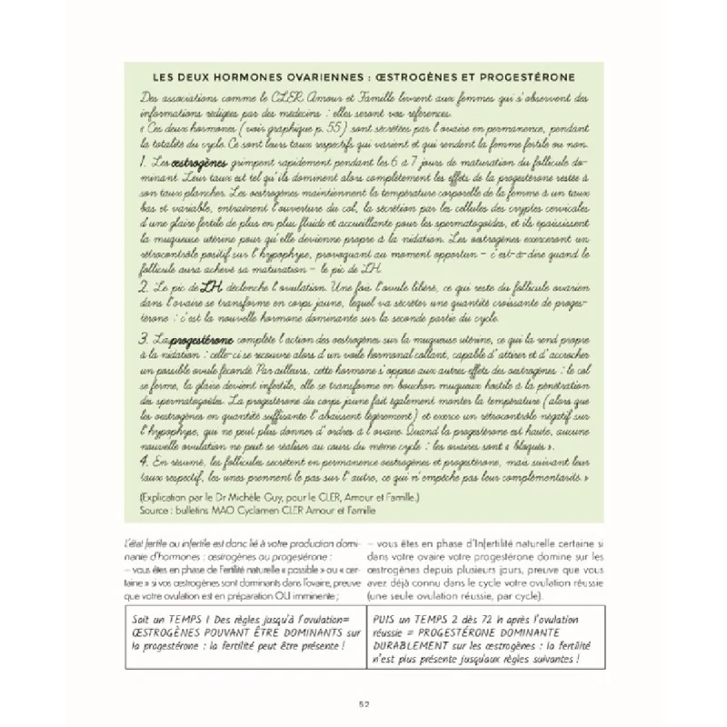 Livre Cycle féminin et contraceptions naturelles Livre Cycle féminin et contraceptions naturelles