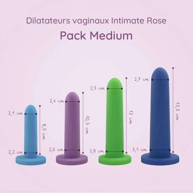 Pack dilatateurs vaginaux Intimate rose - Medium Pack dilatateurs vaginaux Intimate rose - Medium