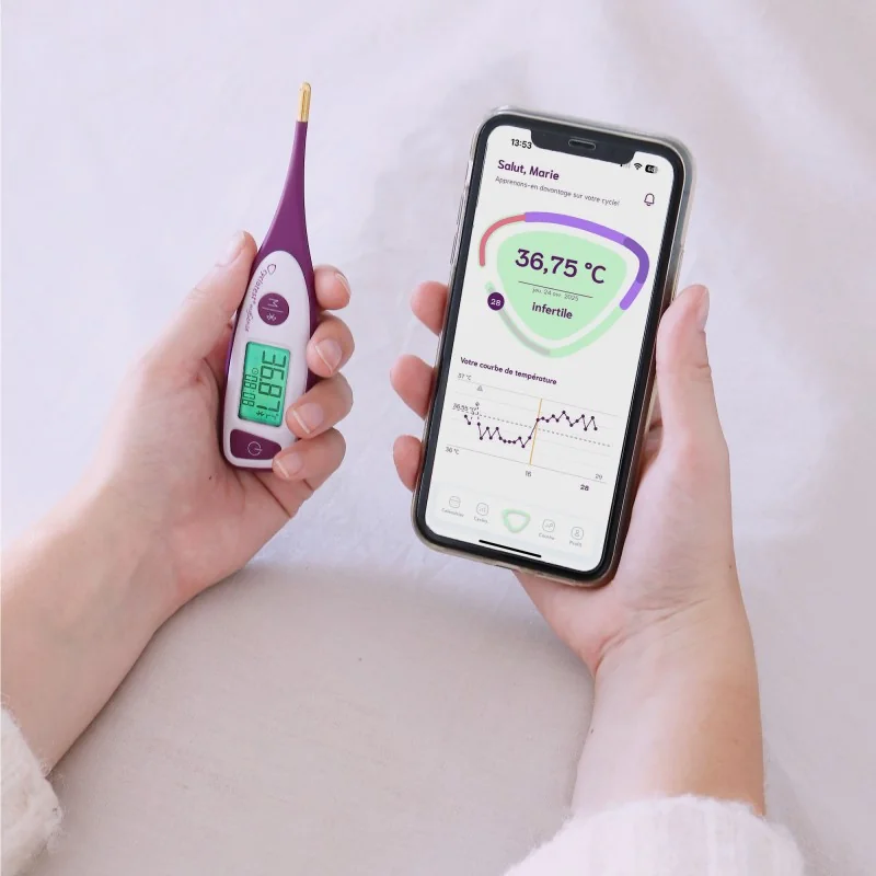 Thermomètre basal connecté My Sense Cyclotest Thermomètre basal connecté My Sense Cyclotest