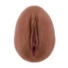 Location Vulve Pêche en silicone foncé Location Vulve Pêche en silicone foncé