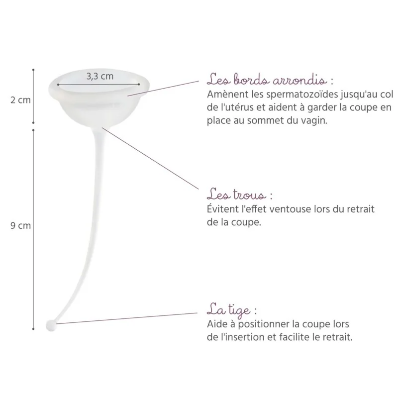 FERTI-LILY Coupe d'aide pour tomber enceinte FERTI-LILY Coupe d'aide pour tomber enceinte