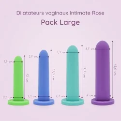 Pack dilatateurs vaginaux Intimate rose - Large