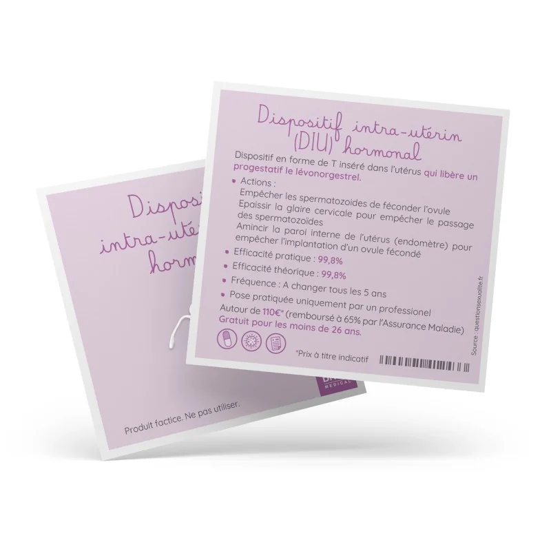 Dispositif intra-utérin hormonal de démonstration Dispositif intra-utérin hormonal de démonstration