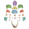 Modèle de crâne articulé, 22 parties, type didactique Modèle de crâne articulé, 22 parties, type didactique