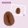 Vulve Jonquille en silicone foncé