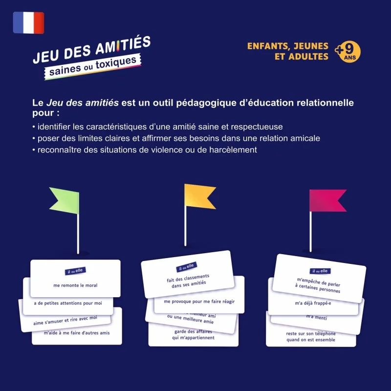 Jeu des amitiés saines ou toxiques Jeu des amitiés saines ou toxiques