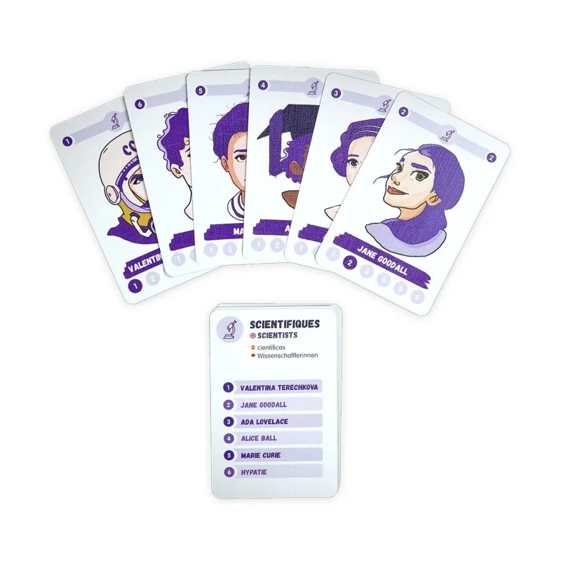 Jeu 7 familles inspirantes - sur les femmes connues ou oubliées Jeu 7 familles inspirantes - sur les femmes connues ou oubliées