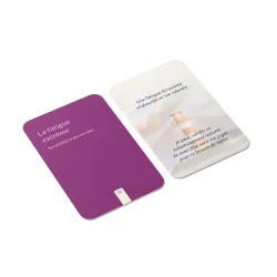 carte recto verso du support pour personne avec un cancer
