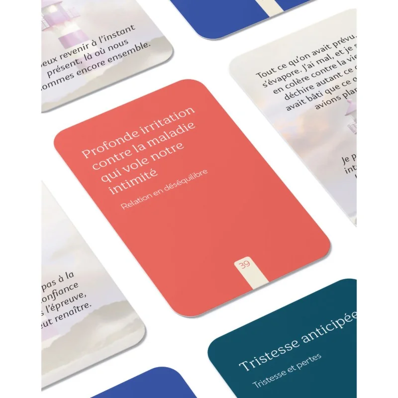 cartes illustrées de l'outil pour accompagner le/la partenaire de vie d'une personne atteinte de cancer
