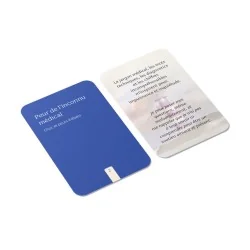 carte recto verso de l'outil pour accompagner le/la partenaire de vie d'une personne atteinte de cancer