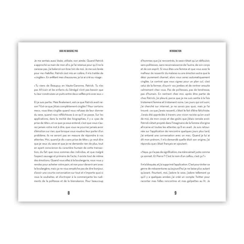 Livre Vous ne baiserez pas