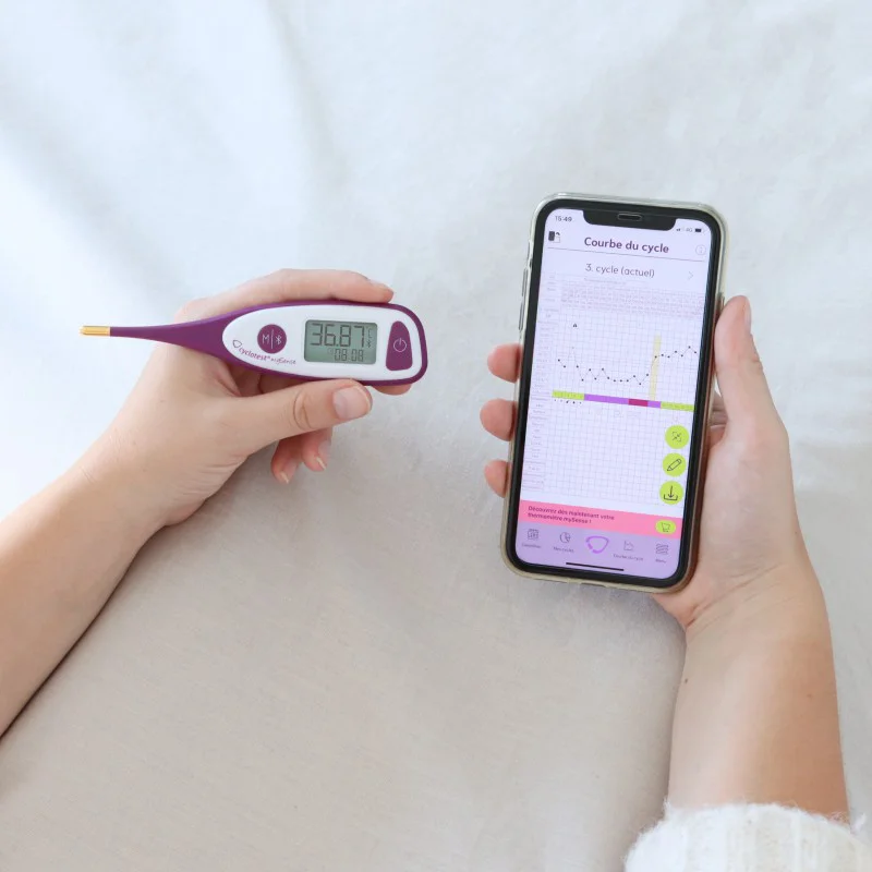 Thermomètre basal connecté Cyclotest mySense de démonstration