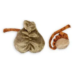 Modèle anatomique scrotum + testicules en peluche